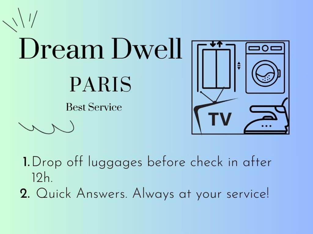 Dream Dwell Paris -Studio With Balcony 800M To Trocadero And Tour Eiffel Exterior photo